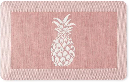 Vista 16 de Martha Stewart Aloha Modern - Tapete de cocina con infusión de aire antifatiga con diseño de piña, gris, 19.6 x 32 pulgadas