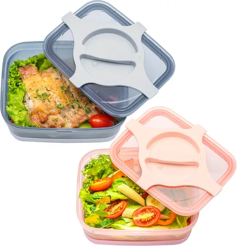 Vista 14 de Lonchera para adultos de 25.5 onzas, 3 tazas, a prueba de fugas, contenedor de preparación de ensaladas y comidas, tapa Twistlock, reutilizable, sin