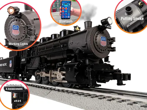 Vista 4 de Lionel Union Pacific Flyer LionChief Set de Tren Eléctrico de Juguete de Escala O con Bluetooth 5.0 y Control Remoto