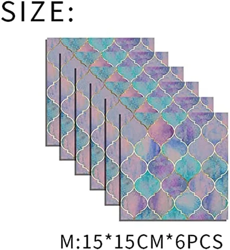 Vista 2 de 6 paneles de pared 3D para despegar y pegar, azulejos de ladrillo, azulejos autoadhesivos de pared de mosaico, calcomanías de piedra, paneles