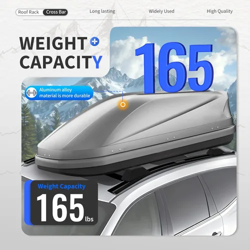 Vista 3 de Barra transversal de techo y riel lateral compatible con HECASA para Chevy Chevrolet Traverse 2009-2017 LSLTLTZ, reemplazo para 19244268 (Set)