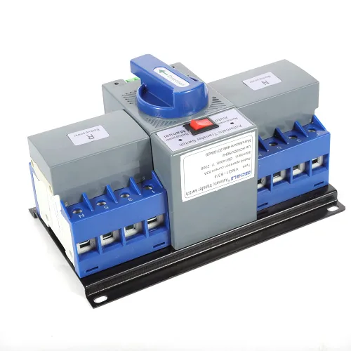 Vista 9 de Interruptor de transferencia automática de doble potencia, interruptor de cambio de generador de energía dual 63A 2P, interruptor comercial de 110 V