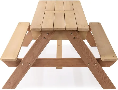 Vista 9 de Silla Adirondack plegable de madera maciza para patio al aire libre, jardín, terraza, salón, cómoda silla de césped de madera con reposabrazos Mesa