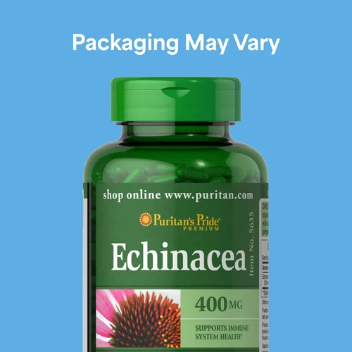 Vista 3 de Puritan's Pride Echinacea 400 mg para la salud para apoyar el sistema inmunológico, 200