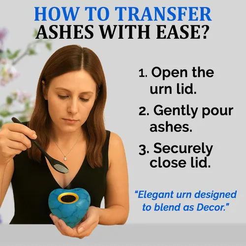 Vista 3 de Urnas pequeñas para recuerdo de cenizas humanas, urna de corazón, mini urnas con soporte y caja, una urna de cremación en forma de corazón amorosa