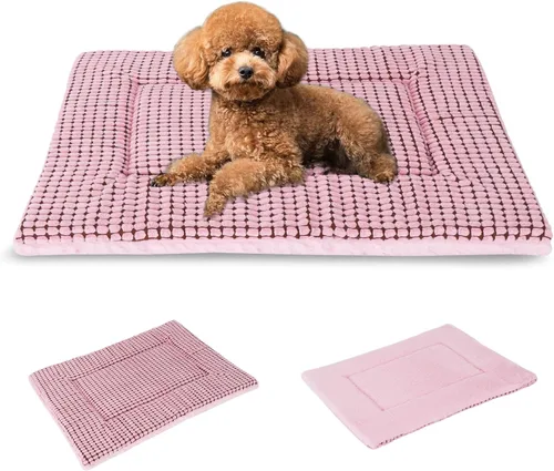 Vista 29 de BVAGSS Almohadilla Reversible para Jaula de Perro, Colchoneta de Cama para Mascotas de Espuma Viscoelástica, Colchón Suave y Cálido Lavable a
