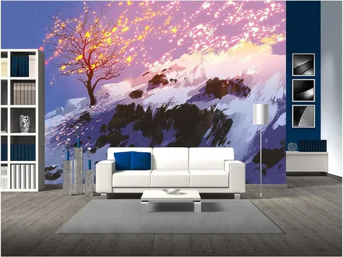 Vista 15 de wall26 - Pintura digital de fondo abstracto de círculo de alta tecnología - Mural de pared extraíble Papel pintado autoadhesivo grande - 100x144