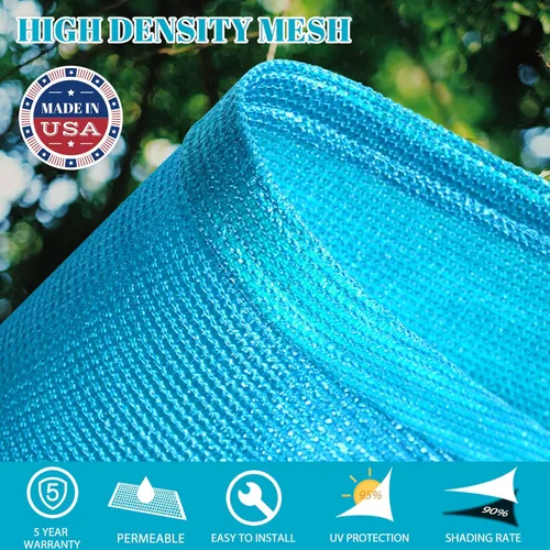 Vista 2 de Cool Area Toldo rectangular de tamaño personalizado de 9 x 11 pies, con bloqueo UV, toldo duradero para exteriores, para patio, pérgola, jardín