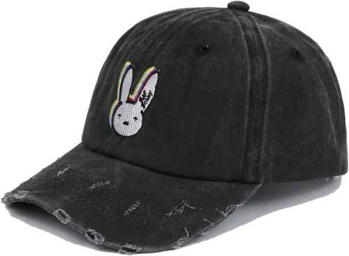 Vista 2 de Bad Bu-NNY Verano Sin Ti Hat Cotton Embroidery Baseball Cap Unisex Concert Hat Hip Hop Hat Black