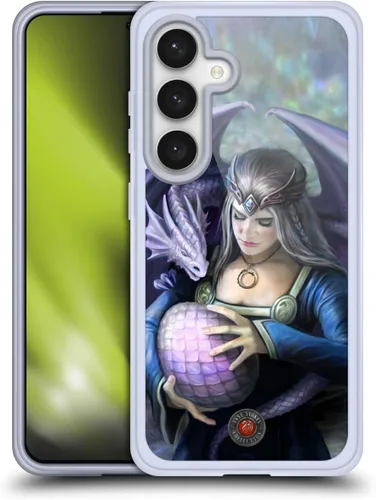 Vista 44 de Head Case Designs Officially Licensed Anne Stokes God's Hammer Guardian Dragons Gel Case [Military Grade Protection] Compatible with Samsung Galaxy