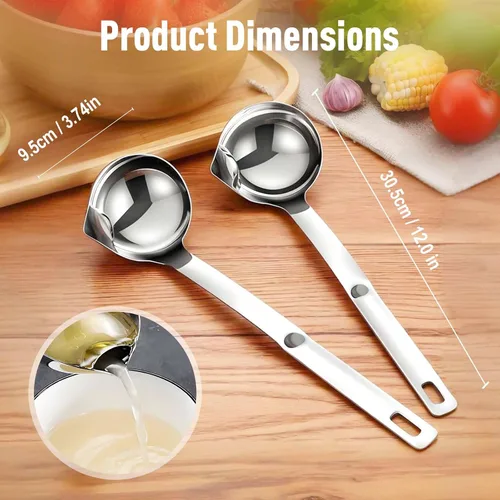 Vista 4 de Stainless Steel Oil Separator Soup Ladle,2026 NEW Fat separator，3