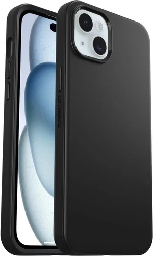 Vista 5 de OtterBox Funda para iPhone 15 Plus y iPhone 14 Plus Symmetry Series - Negro, Se Acopla a MagSafe, Ultra-Elegante, Bordes Elevados Protegen Cámara