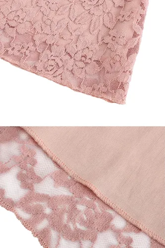 Vista 5 de Vestido de fiesta semiformal de encaje floral con manga 34 para niñas de 4 a 11 años