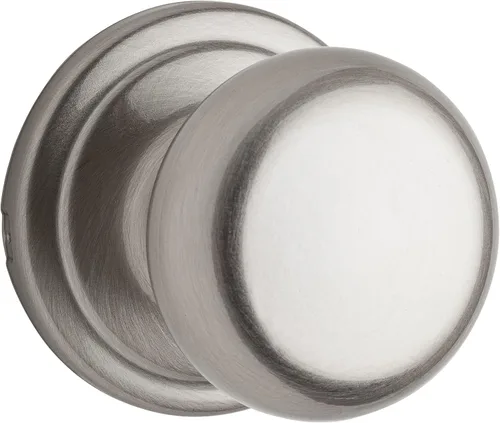 Vista 6 de Kwikset Hancock - Pomo de puerta simulado, manija de una sola cara para armarios, puertas dobles francesas y despensa, pomo de puerta interior negro