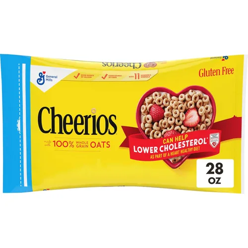 Vista 9 de Cheerios, cereales para el desayuno sin gluten saludables para el corazón, 8.9 onzas