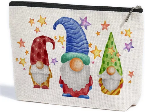 Vista 7 de ZHAMEN Bolsa de maquillaje divertida para regalo de cumpleaños de Navidad - Bolsa de cosméticos, Multicolor 0584, Estampado De Letras