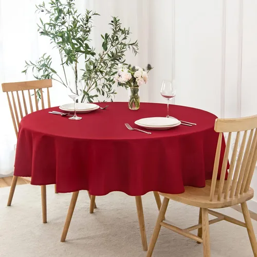 Vista 65 de maxmill Mantel cuadrado de jacquard resistente a las manchas, impermeable, resistente a las arrugas, lavable, suave, mantel decorativo de tela