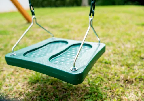 Vista 7 de Gorilla Playsets 04-0026 Stand 'N Swing Set de accesorios con cadenas recubiertas verdes