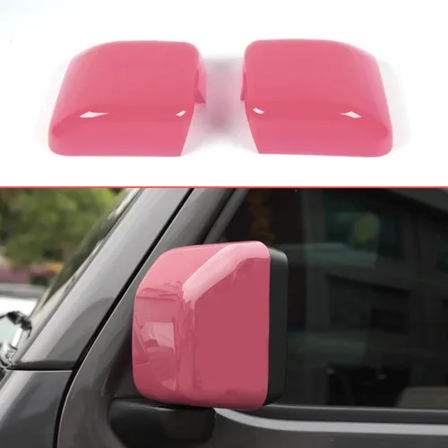 Vista 11 de Kit de cubierta de espejo retrovisor para automóvil, accesorios de decoración exterior para Jeep Wrangler JL JLU 2018-2022 y Gladiator JT (negro)