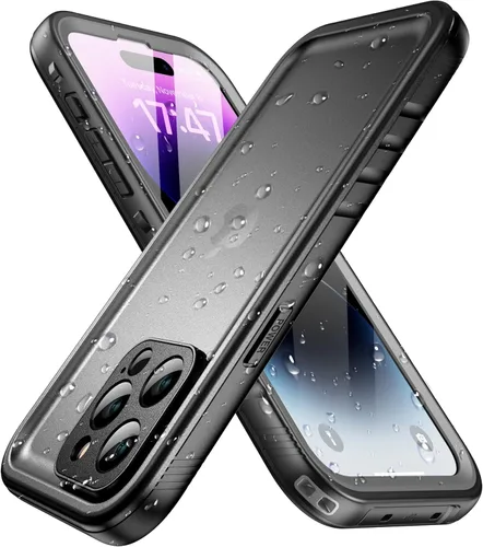 Vista 60 de SPORTLINK Funda impermeable para iPhone XR, protector de pantalla integrado a prueba de golpes, resistente al polvo, protección militar, resistente