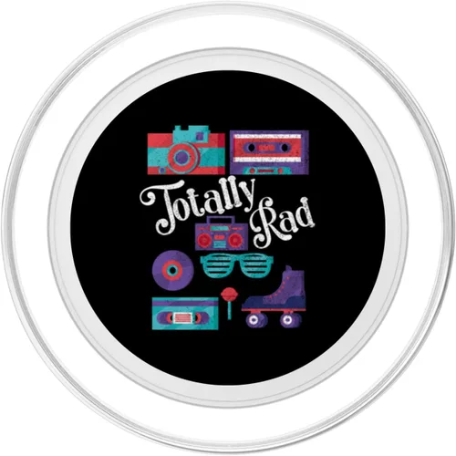 Vista 2 de Totally Rad Vintage 80s Retro Outfit 80s Party Costume PopSockets MagSafe PopGrip for iPhone