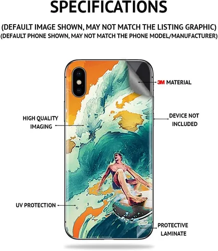 Vista 2 de MightySkins Skin compatible con Samsung Galaxy S23 Ultra Full Wrap Cyber Bot Funda protectora de vinilo duradera y única Fácil de aplicar