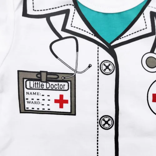 Vista 5 de Disfraz de astronauta para bebé recién nacido, uniforme de policía, traje de pirata, disfraz de príncipe médico