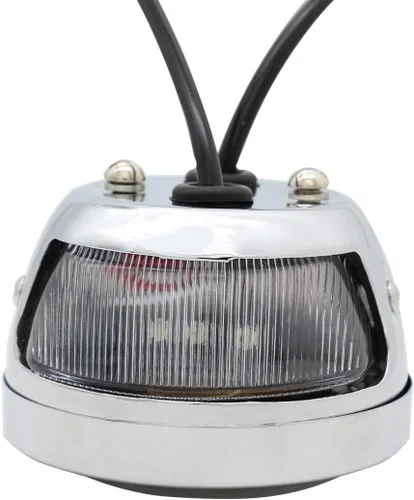 Vista 4 de FATECIM 2 Piezas Luces Traseras LED Vintage Duolamp de 12V Indicador de Parada Trasera con Señales de Giro y Lámpara de Placa de Matrícula Lente