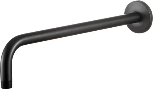 Vista 8 de OFFO Brazo de ducha con brida, 24 pulgadas níquel cepillado montaje en pared brazo de cabezal de ducha de ángulo de repuesto montado en pared