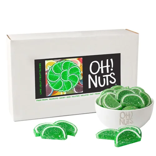 Vista 16 de Oh! Nuts Jelly Fruit Slices - Caramelos grandes surtidos de azúcar, bolsa a granel de 5 libras Confitería tradicional de gomitas masticables