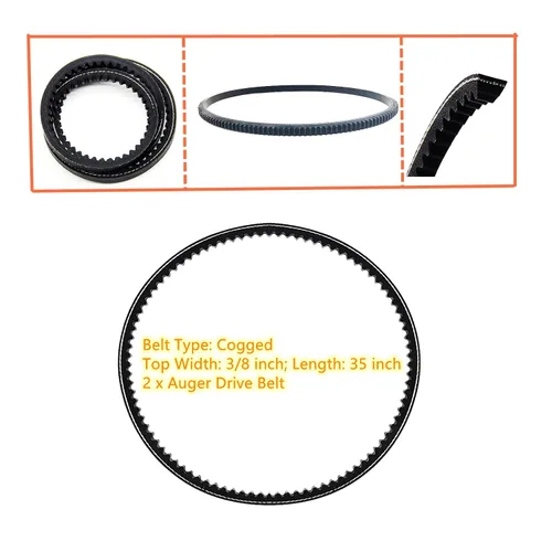 Vista 5 de 954-0430 754-0430 Correa de transmisión de barrena para MTD Cub Cadet Troy Bilt lanzadores de nieve de 2 etapas que sustituye 754-0430A 954-0430A