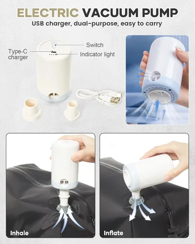 Vista 4 de VGCUB Mochila de viaje grande para mujer, mochila para laptop, a1-caqui, Moderno