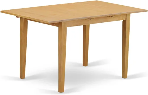 Vista 9 de East West Furniture NFT-MAH-T Norfolk - Mesa de comedor rectangular con hoja de mariposa, 32 x 54 pulgadas, caoba