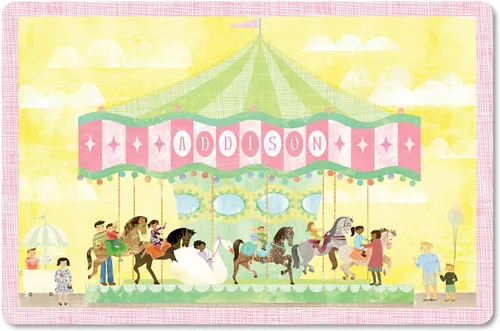 Vista 13 de Mantel individual personalizado para niños, bailarinas - I See Me!