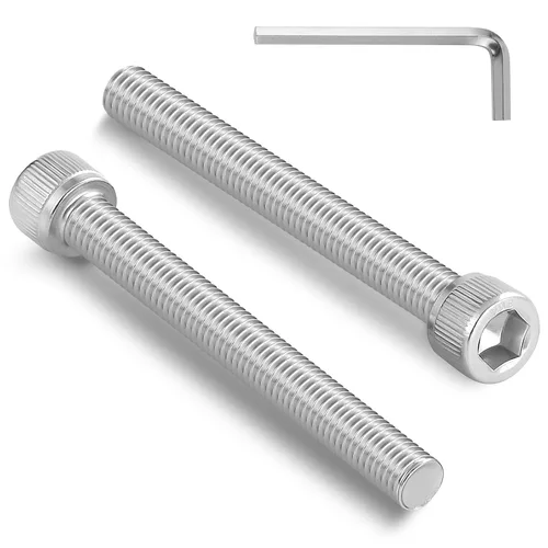 60 piezas M3 x 60 mm, tornillos de cabeza hexagonal de zócalo, acero inoxidable 304 18-8, accionamiento de zócalo Allen, acabado brillante, roscas