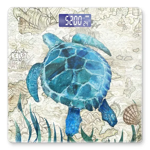 Vista 6 de Báscula digital de baño para peso corporal, 400 libras, báscula digital personalizada con pantalla retroiluminada, fácil lectura