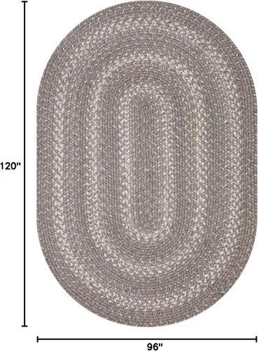 Vista 79 de Homespice Alfombra ovalada trenzada de yute de hoja ámbar, ideal como Hoja de ámbar