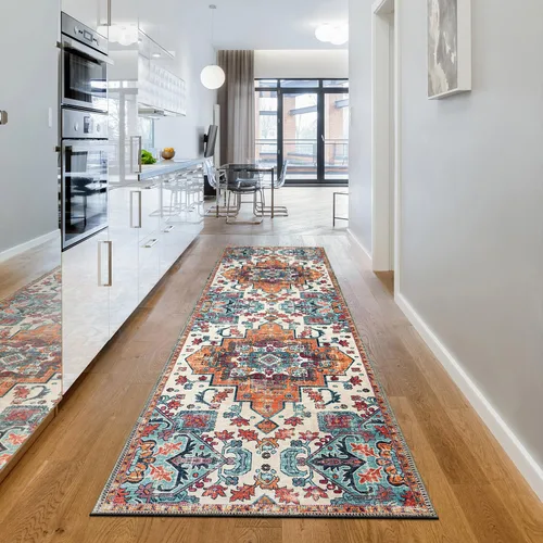 Vista 117 de CAMILSON Alfombras modernas de lujo con diamantes abstractos de 5 x 7 pies, suave, resistente a las manchas, fácil limpieza, no desprende pelo