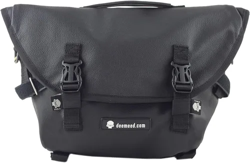 Vista 7 de Bolsa de manillar de motocicleta para perchas Mini y High Ape - Bolsa de horquilla delantera estilo cortavientos - Cordura resistente a la abrasión