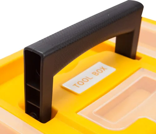 Vista 4 de TCE ATRJH-3015U Torin - Caja de herramientas de plástico de 15.5 pulgadas con bandeja extraíble, color negro y amarillo