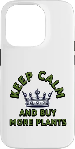 Vista 17 de Keep Calm and Buy More Plants Plant Lover Botanical Art Case for iPhone 16