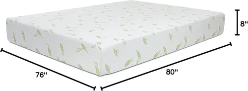 Vista 36 de NapQueen Colchón de espuma viscoelástica con infusión de té verde anula de 10 pulgadas, cama en una caja, colchón certificado CertiPUR-US