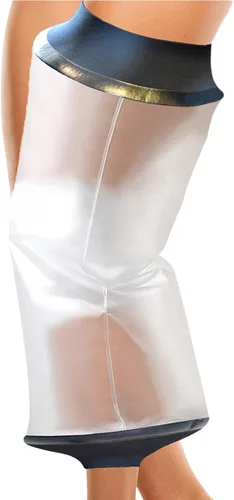 Vista 7 de Cubierta de yeso para rodilla para la ducha, vendaje impermeable y protector de yeso para reemplazo de rodilla, cirugía, heridas, quemaduras