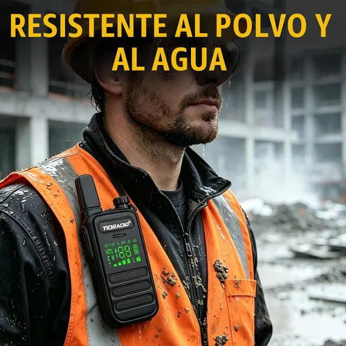 Vista 4 de TIDRADIO Walkie Talkies M11 Plus FRS de largo alcance, programación Bluetooth y cancelación de ruido AI, NOAA, VOX, radios bidireccionales de mano