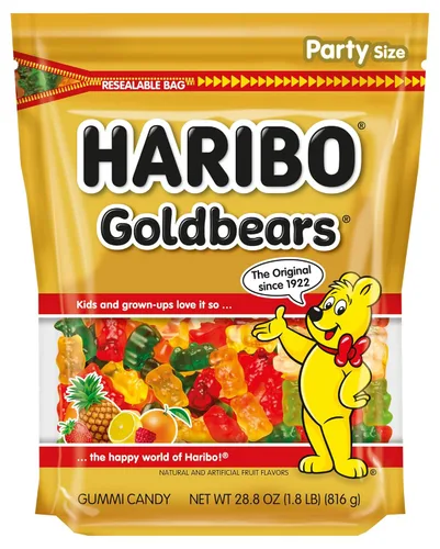 Vista 12 de HARIBO - Gomitas de ositos, bolsa resellable de 10 onzas, sabores surtidos