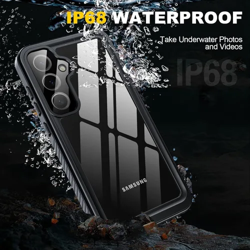 Vista 3 de Funda para Samsung Galaxy S24, impermeable IP68 con [protector de pantalla/cámara incorporado] [resistente a golpes militares de 14 pies] funda