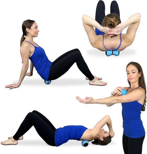 Vista 5 de Posture Magic Juego de 6 bolas de masaje para liberación de puntos de gatillo miofascial y masaje de tejido profundo, juego de 6 unidades, espuma