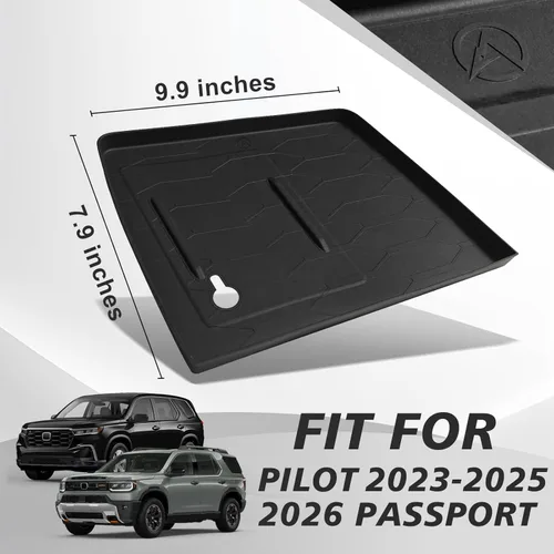Vista 3 de Muslogy Compatible con Honda Pilot 2023-2025/2026 Passport Accesorios de Consola Central Cargador Inalámbrico Alfombrilla Protectora Insertos