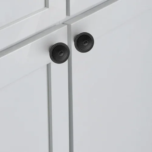 Vista 6 de Tiradores redondos para gabinetes de cocina, cajones de cómodas y muebles modernos, con diseño floral victoriano