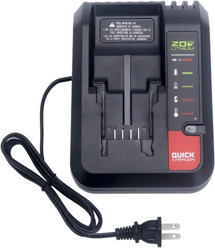 Vista 8 de Biswaye Cargador de batería de litio de 20 V MAX compatible con batería Black & Decker de 20 V LBXR20 LBXR2520 LBXR2020 compatible con cable Porter